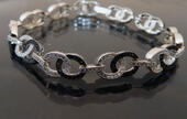 Pulsera oro blanco